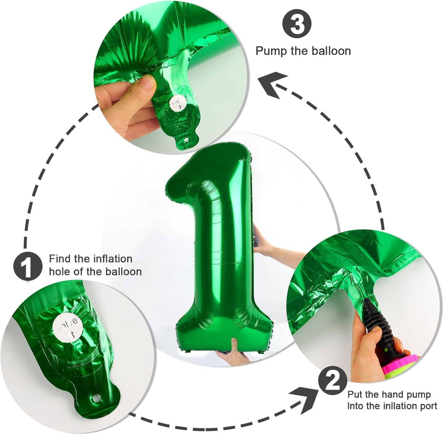 Numbers 26 Balloon - Dark Green 40 Inch Digital Balloon for 26th Birthday Party Decorations