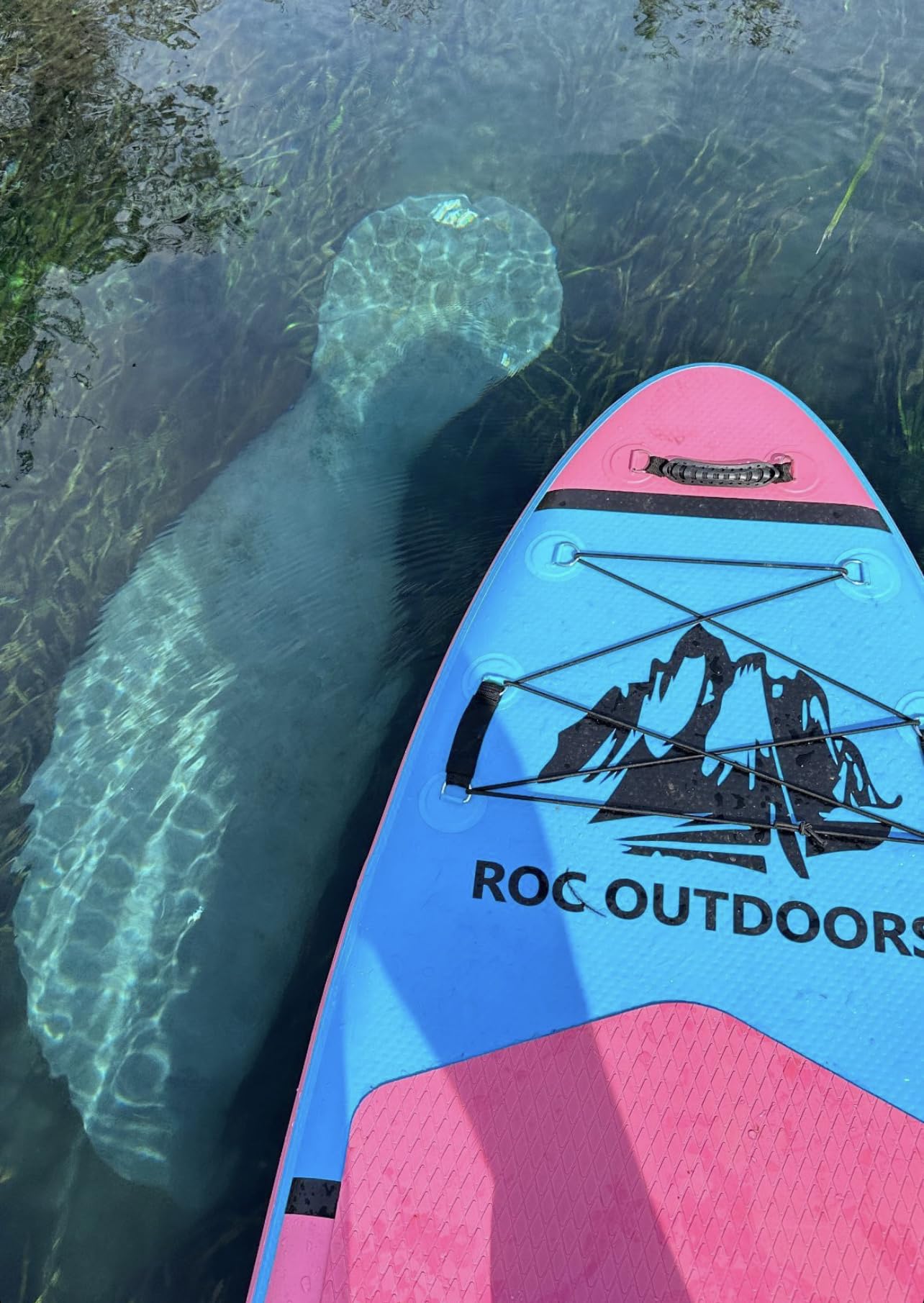 Roc Inflatable Stand Up Paddle Board 10' 6" with Premium SUP Paddle Board Accessories, Wide Stable Design, Non-Slip Comfort Deck for Youth & Adults (Pink)