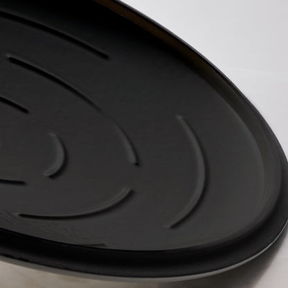 Tramontina Bestow Enameled Cast Iron Skillet with Lid, 12-inch Frying Pan, Smoke with Gold Knob