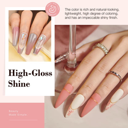 AZUREBEAUTY 31 Pcs Dip Powder Nail Kit 20 Colors Glitter Nude Brown Pink White Gray Dip Powder Liquid Set with Top/Base Coat Activator for French Nails Art Manicure DIY Salon Women Valentine's Gift