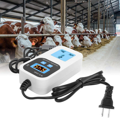Digital Humidistat, 099% RH Humidity Switch Socket, High Accuracy for Home or Storage Warehouse