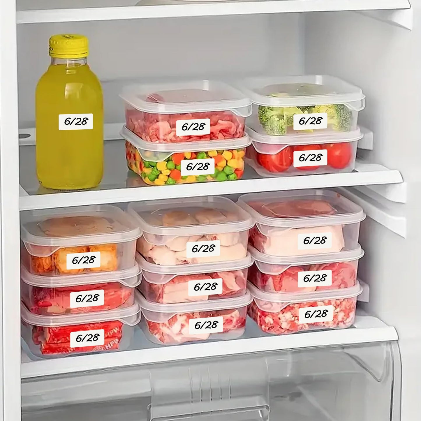 MaxGear 1000 Removable Freezer Labels 1x2 Inch, Waterproof Oil Resistant Stickers No Residue for Food Containers Pantry Jars Organization Meal Prep, 1 Roll