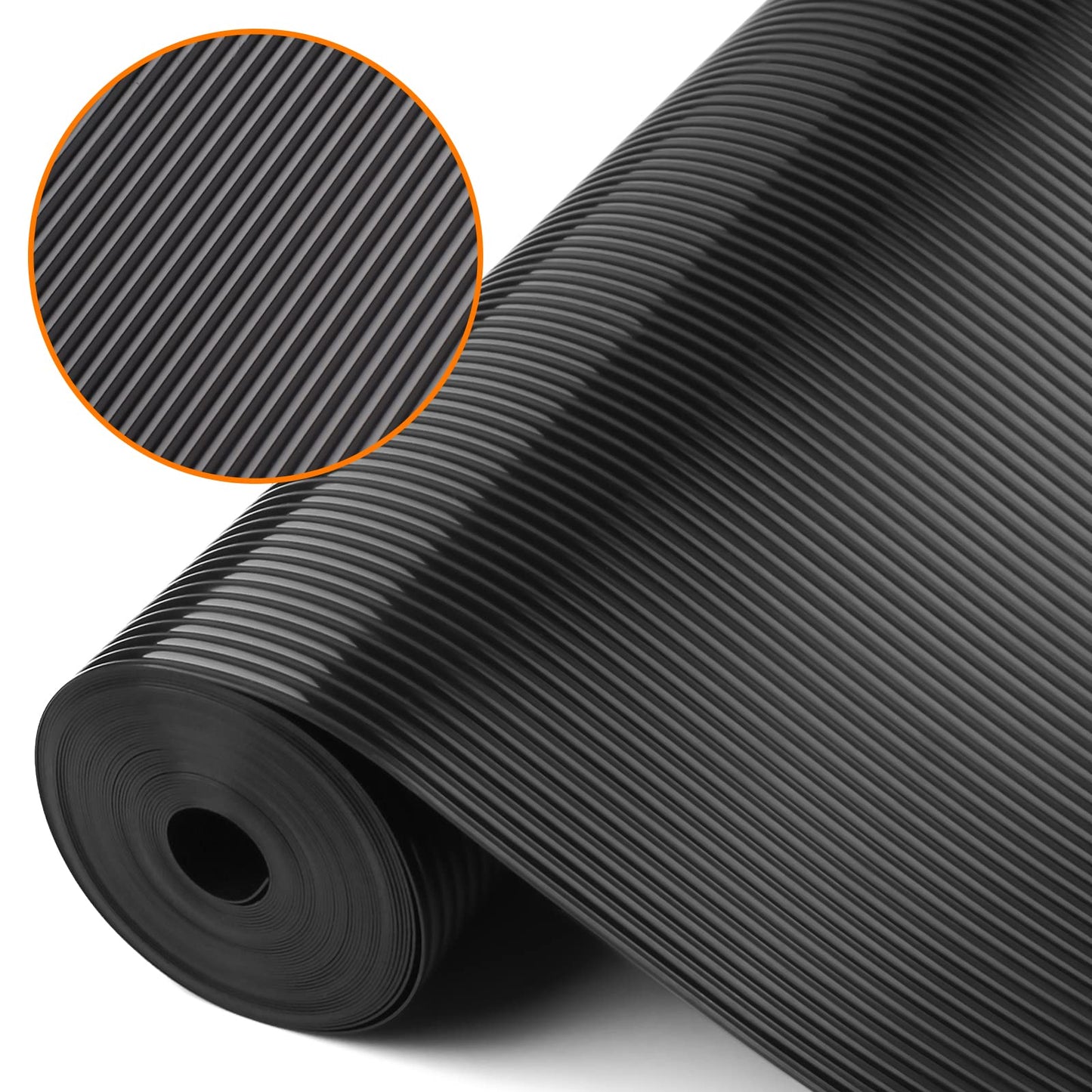 Shelf Liners for Kitchen Cabinets Non Adhesive Drawer Liner EVA Material Cupboard Mat Refrigerator Mats Washable Fridge Liner for Cabinet, Storage and Desks 11.8 x 59 Inches Black