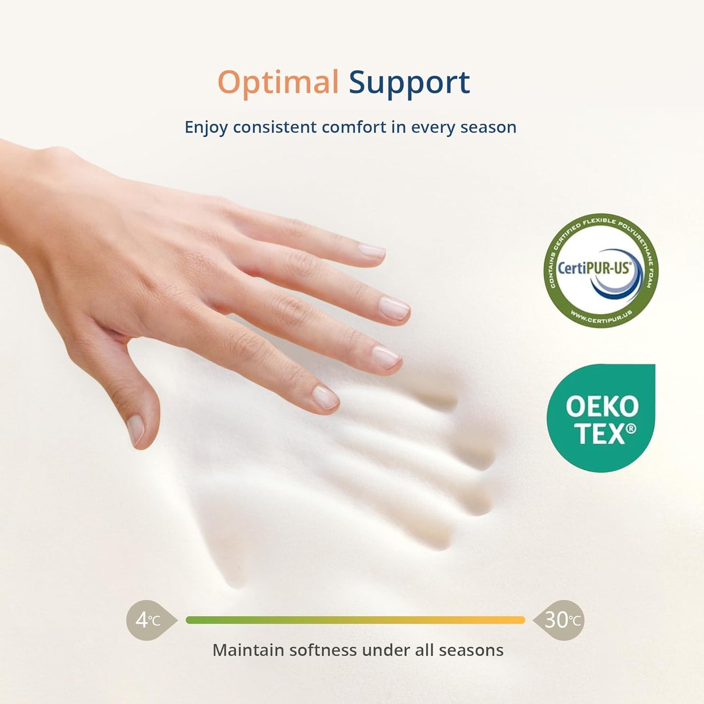 MLILY EGOHOME Twin Mattress - 8 Inch Green Tea Gel Cooling Memory Foam | CertiPUR-US Certified, Medium Firm