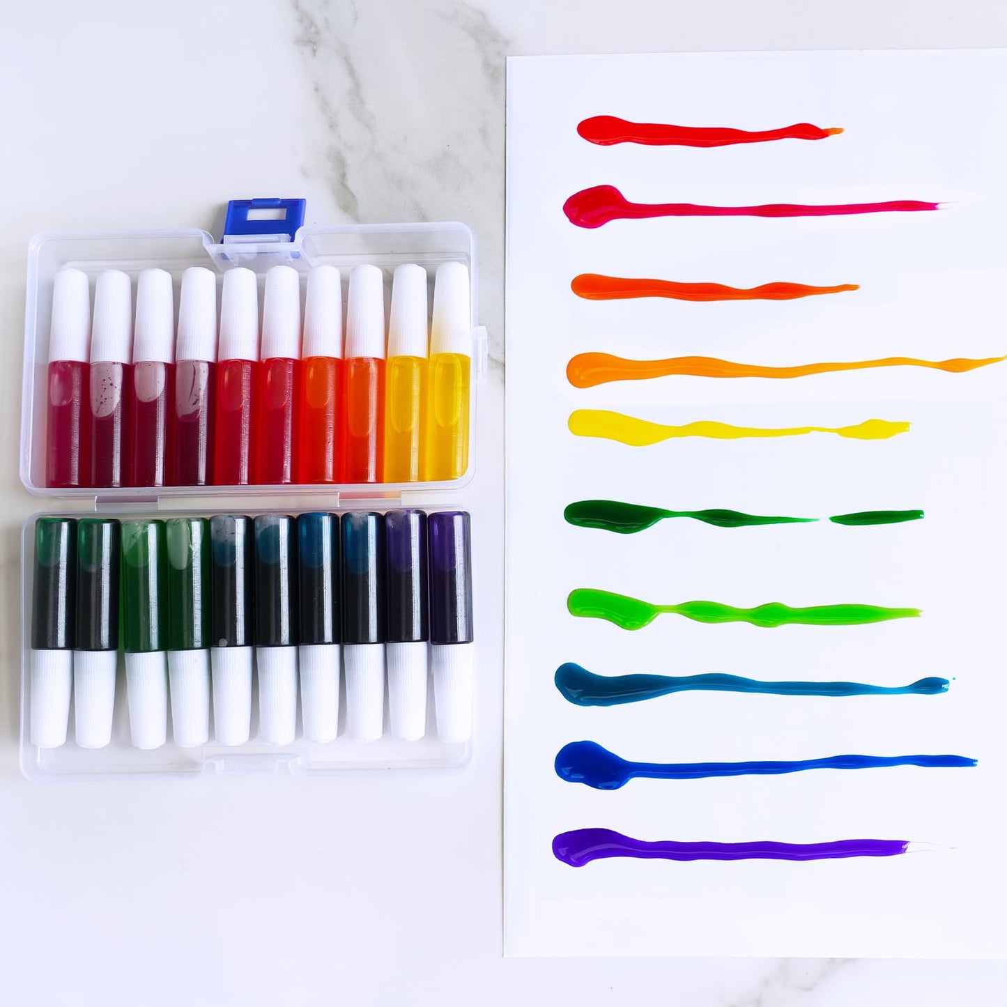 Winlyn 24 Sets Hot Air Balloon Suncatchers Decorations DIY Window Paint Art Craft Kits Rainbow Hot Air Balloon Painting Kit for Kids Classroom Activities Birthday Summer Camping Party Art Project