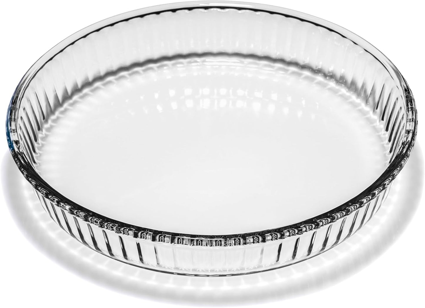 Red Co. Round Clear Glass Casserole Baking Dish, Oven Basics Bakeware, 1.8 Quart