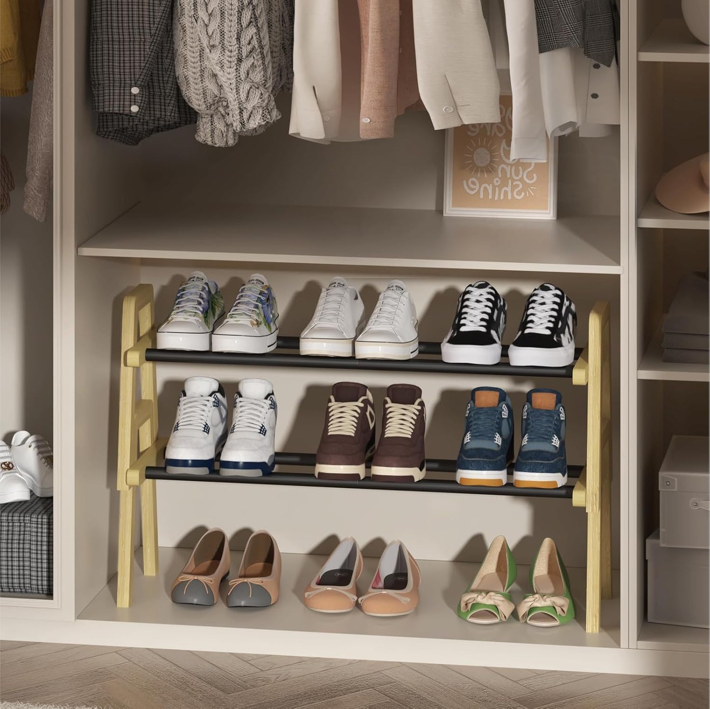 TIFFLOI Stackable Shoe Rack