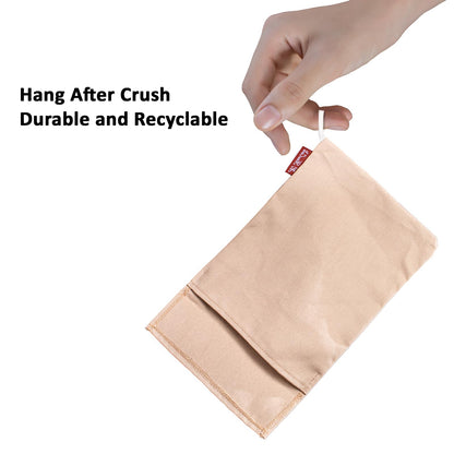 Canvas Ice Crusher Bag, Lewis Style Ice Bag with Flap – Craft Perfect Crushed Ice for Cocktails, Mai Tais & Beyond, Beige