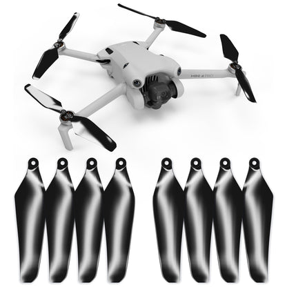 Master Airscrew Bundle - Super Stealth Propellers for DJI Mini 4 Pro & Mini 3 Pro - Black + Electric