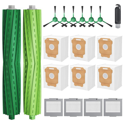 19-Pack Replacement Parts for iRobot Roomba Plus 504 Vac & Roomba Max 705 Vac Robot Vacuum, 504/705 Accessories Kit Include 2 Roller Brushes, 6 Dust Bags, 4 Filters, 6 Side Brushes, 1 Cleaning Brush