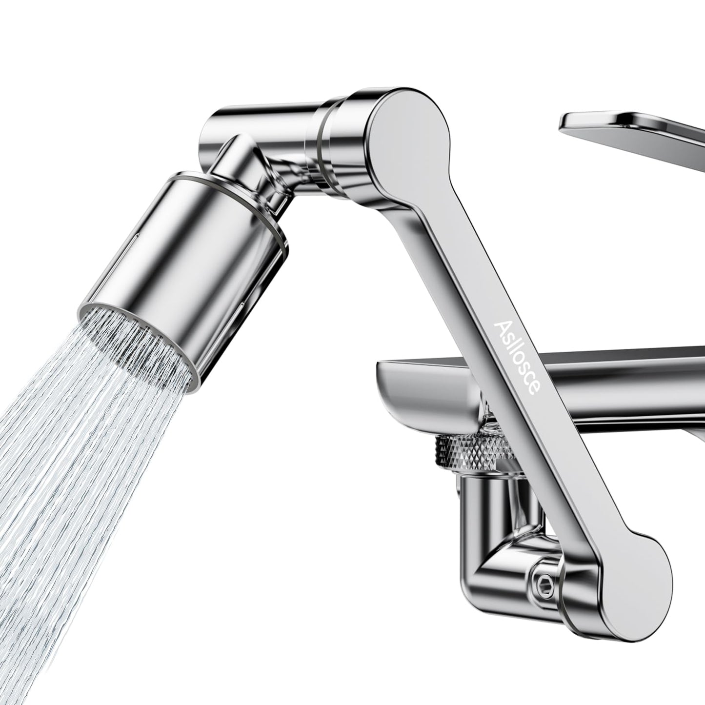 1080° Rotating Faucet Extender, Brass Faucet Multi-functional Spray Nozzle Extender, Universal 36° Rotating Mechanical Arm Bathroom Faucet Extender, Kitchen Extend Filter, 2 Modes Spray