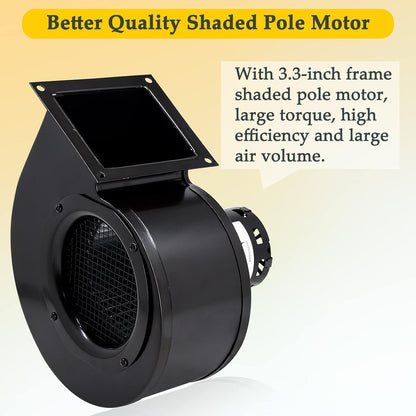 Criditpid PU-076002B Exhaust Blower & PU-4C447 Convection Blower Fan Kit for Englander 25-PDV, 55-SHP22, 55-TRP22 Pellet Stoves.