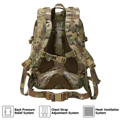 EXCELLENT ELITE SPANKER 40L Tactical Military Backpack for Men and Women Large Rucksack Assault Pack Bag for Outdoor Camping, Hiking(Multicam)