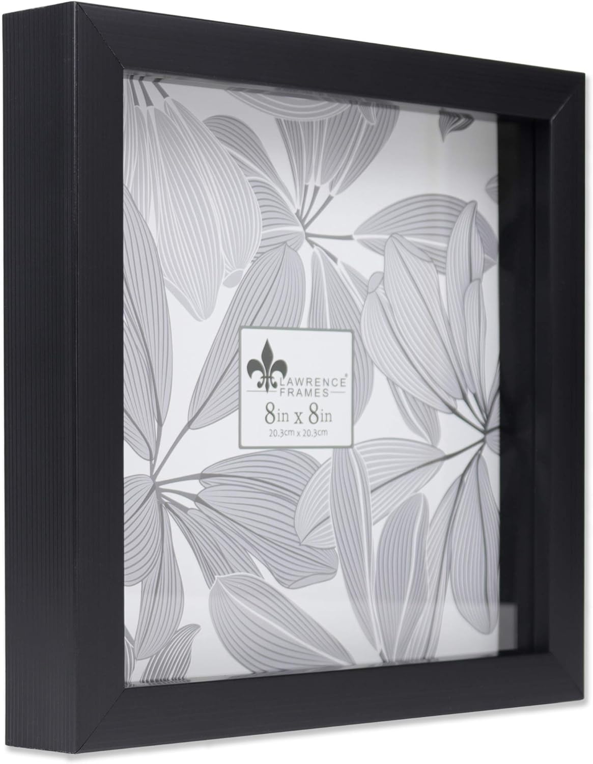 Lawrence Frames 785088 Black Shadow Box Frame, 8x8