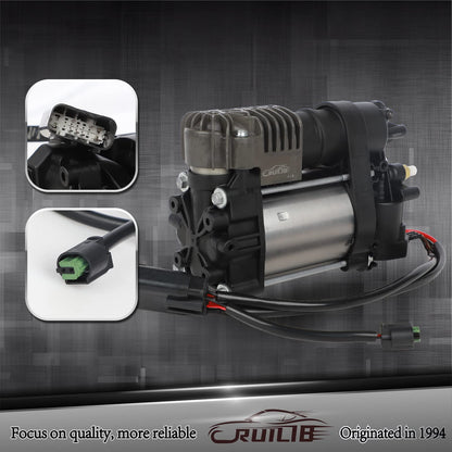 RUILIB 949-356 Airmatic Air Suspension Compressor Air Pump Kit Replacement 949-300 68041137AF 68204730AB for Jeep Grand Cherokee WK2,Dodge RAM 1500,Tesla Model S