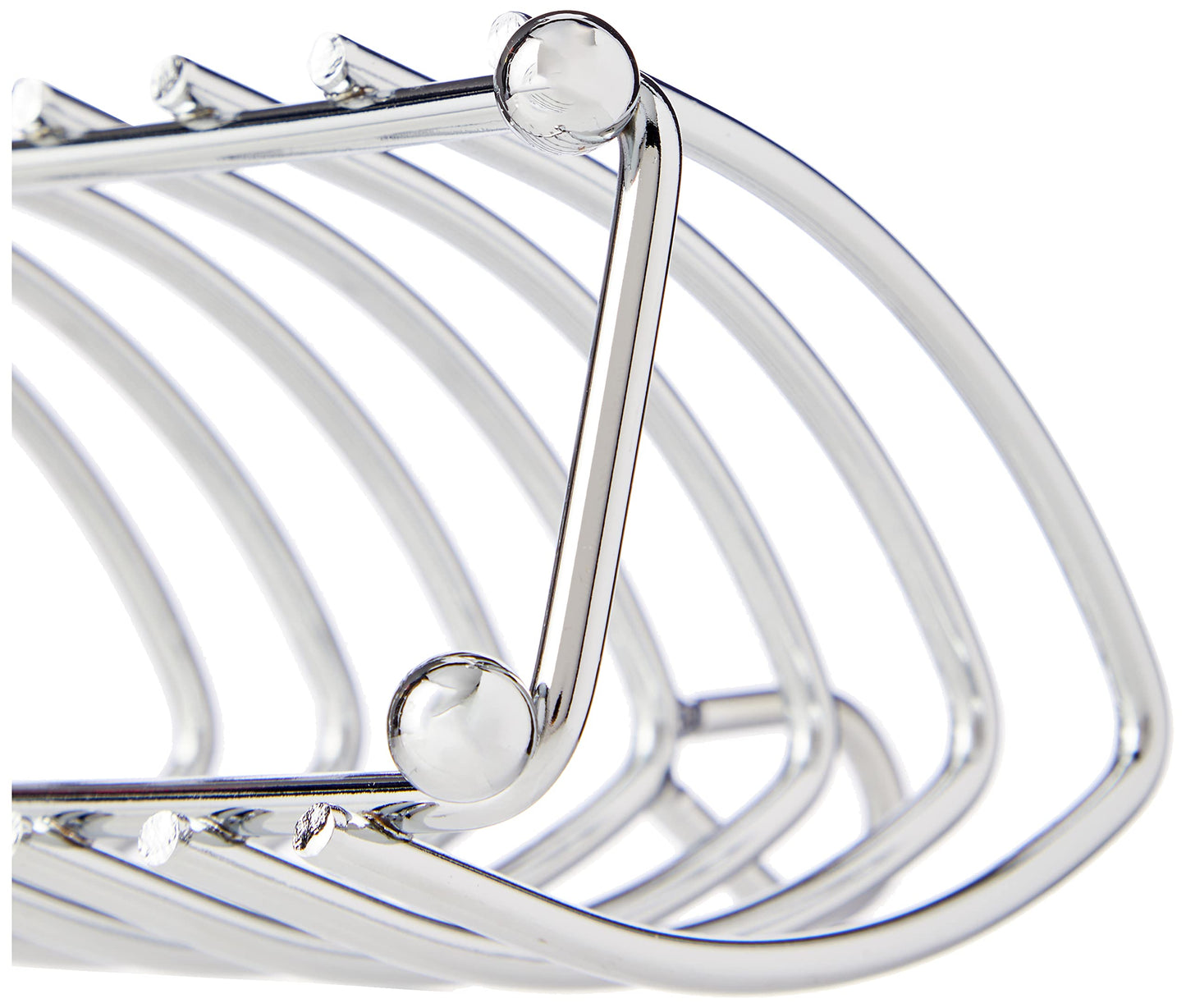 KitchenCraft KCTOAST 6 Slice Toast Rack with Chrome Plated Finish, Metal, 16 x 15 x 7 cm