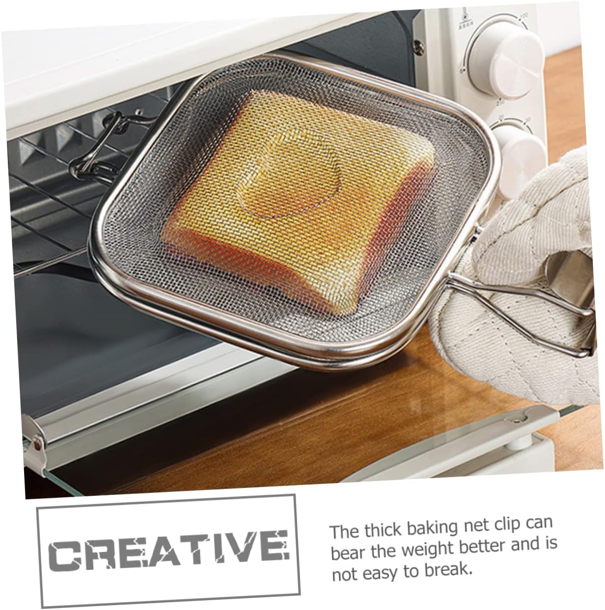 SUPVOX Sandwich Grill Folding Tray - Microwave Toaster Sandwich Maker for Bread Slice Grill Oven