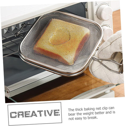 SUPVOX Sandwich Grill Folding Tray - Microwave Toaster Sandwich Maker for Bread Slice Grill Oven