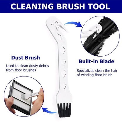 2 Packs Universal Robot Vacuum Brush Cleaning Tool Handheld Vacuum Cleaner Brush Kit Compatible with j7,i7,s9,i4,i3,694 Series Robot Vacuum