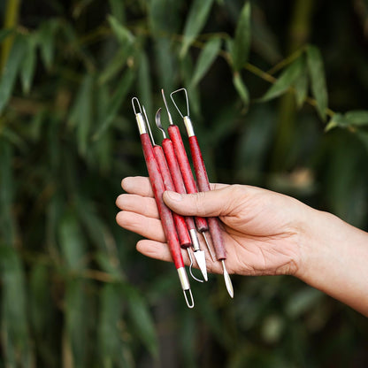 SHENOMAD 17PCS Clay Sculpting Tools with Wire Pottery Modeling Ceramics Polymer Tools Set for Air Dry Clay Carving Molding Pottery Crafting Beginners
