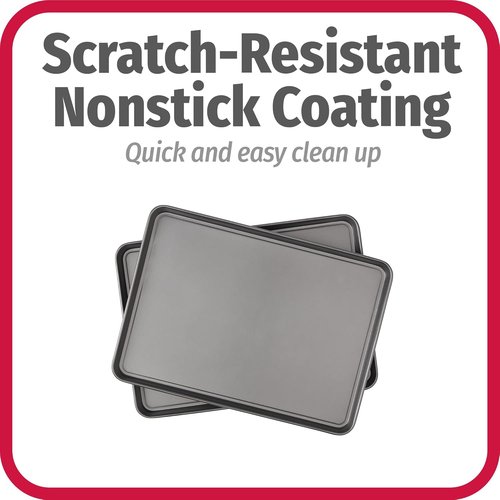 GoodCook Everyday Nonstick Carbon Steel Baking Sheet Set - Extra-Large 15” x 21” Cookie Pans, 2 Pack