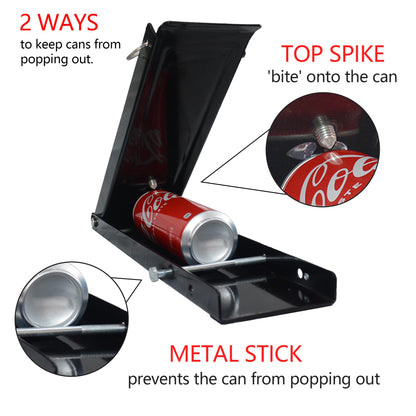 KASTUN Metal Can Crusher - 12 & 16 Oz. Folding Flat Easy Storage, No Wall Mounting Required