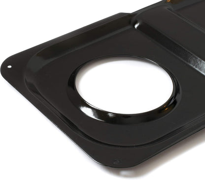 Range Kleen P501 Black Porcelain Rectangular Gas Stove Drip Pan, 16.875 x 8.125-Inches