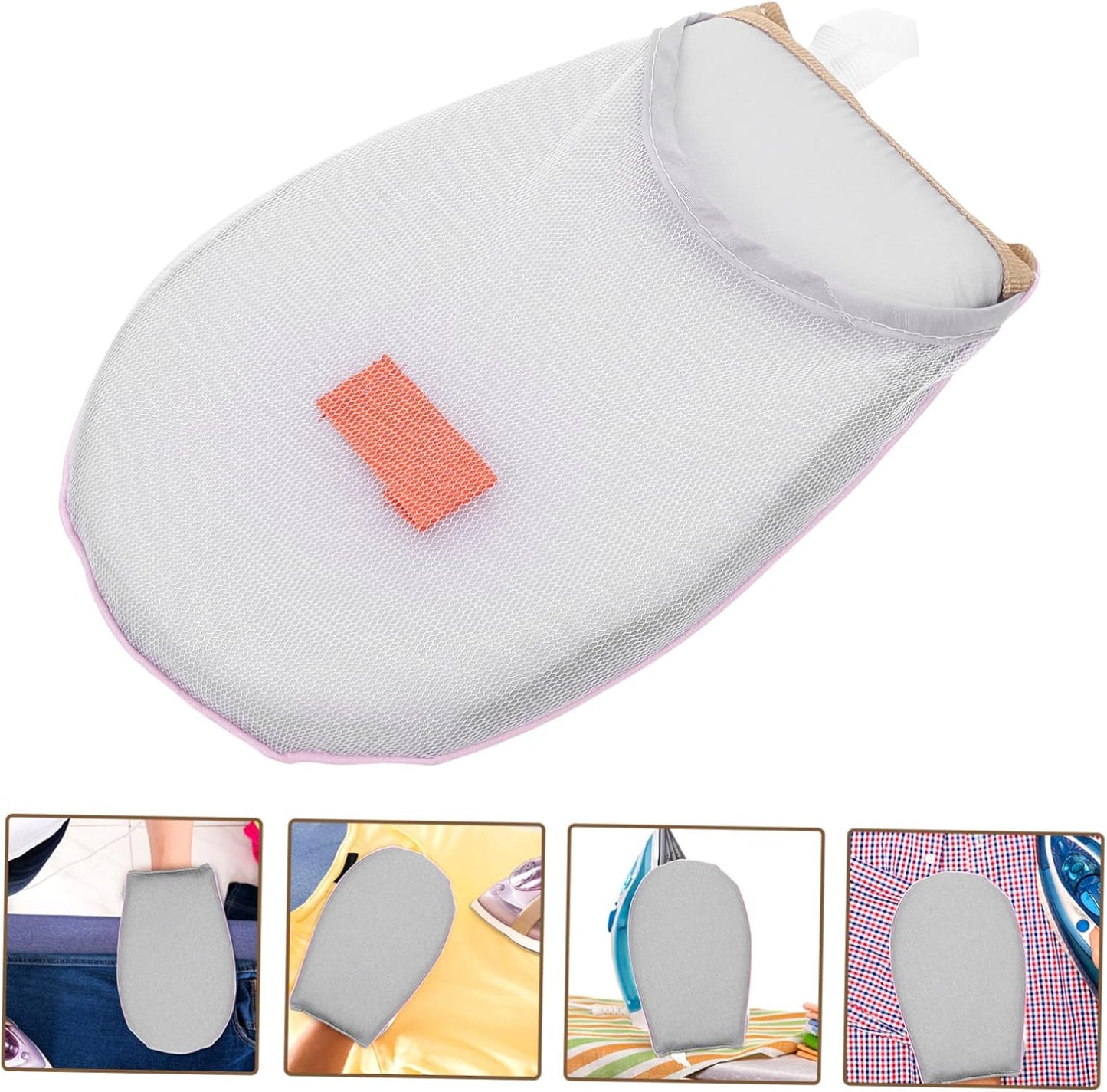 Zerodeko Mini Steamer Sponge Pad for Clothes, Garment Steamer Mitt, Shirt Steamer, Ironing Table Mesh Ironing Board.