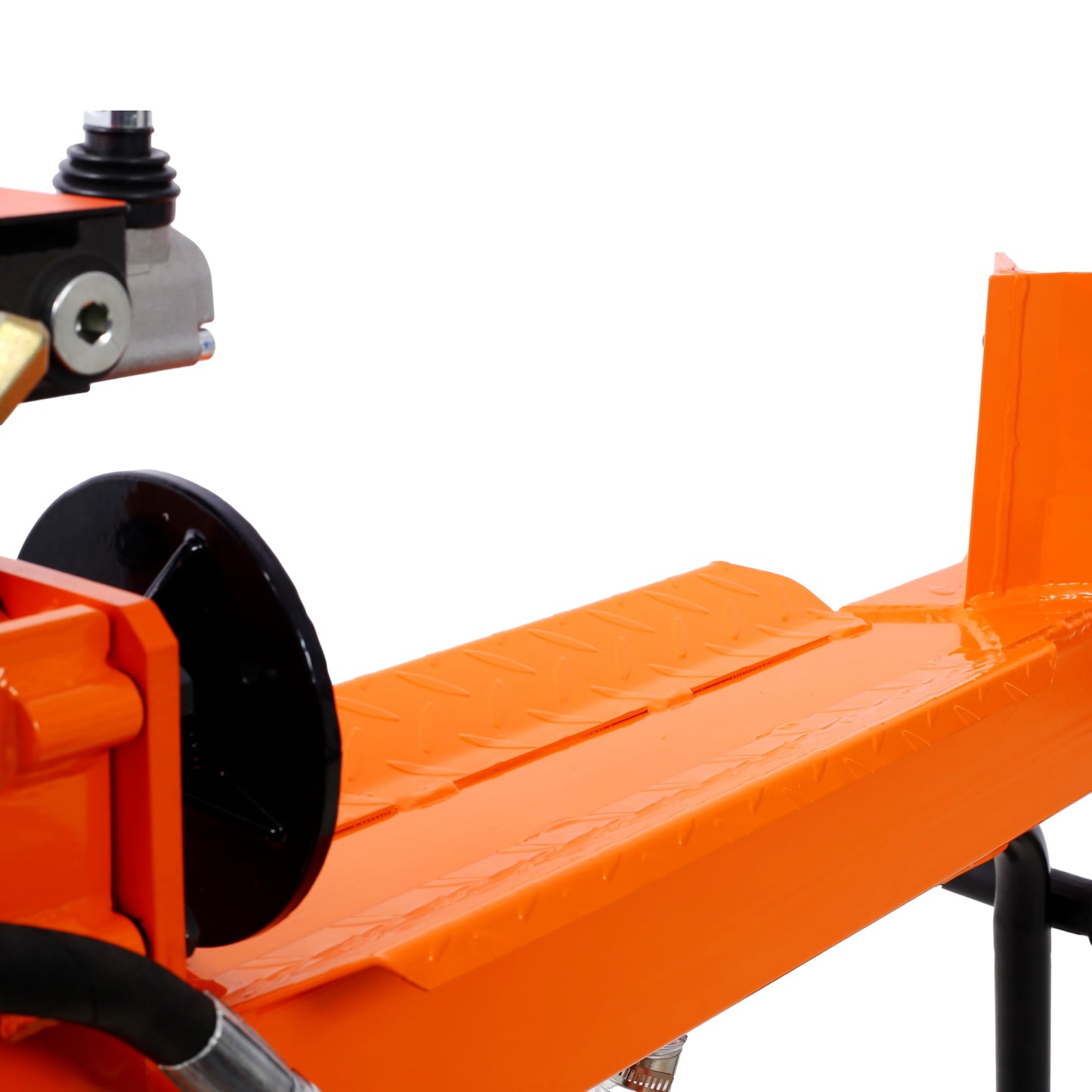 LANTRO JS 7HP Engine Log Splitter, 20 Ton Auto Return Ram System Portable Firewood Splitter, Horizontal Full Beam Steel Wedge Firewood Splitter Tool, Orange