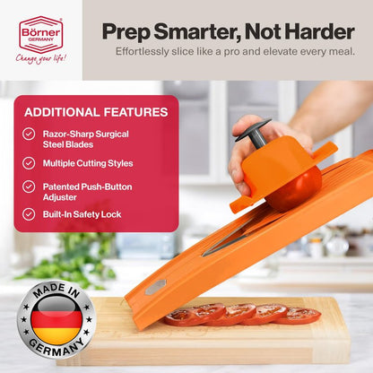 Swissmar Borner V Power Mandoline, V-7000, Orange