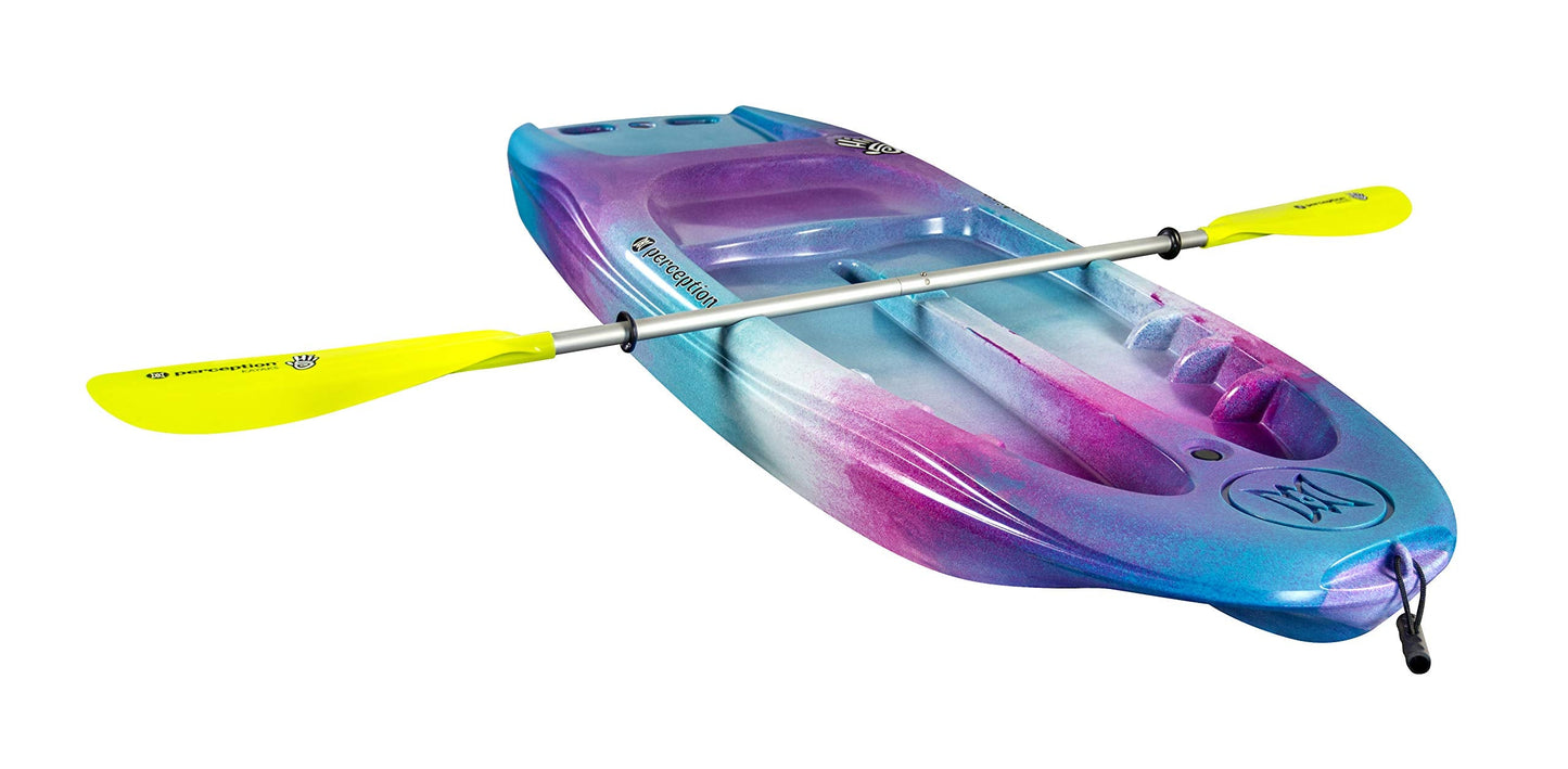Perception Hi Five Kids Kayak - Sit on Top - Up to 120 lbs with Paddle - 6.6 ft - Funkadelic