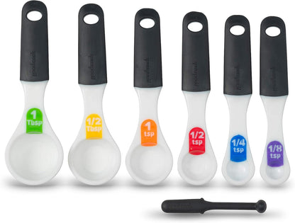 Good Cook Touch 6 Piece Measuring Spoon Set - White