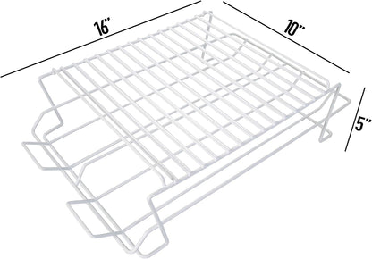 Kitchen Details Double Wide Can Dispenser for Refrigerator, Counter Top & Outdoor Use, 2 Pack, White