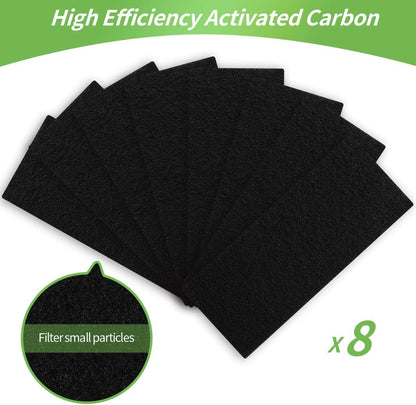DerBlue Replacement True HE-PA Filter Compatible with Holmes AER1 Series, 4pcs Filters & 8pcs Pre Filters #
