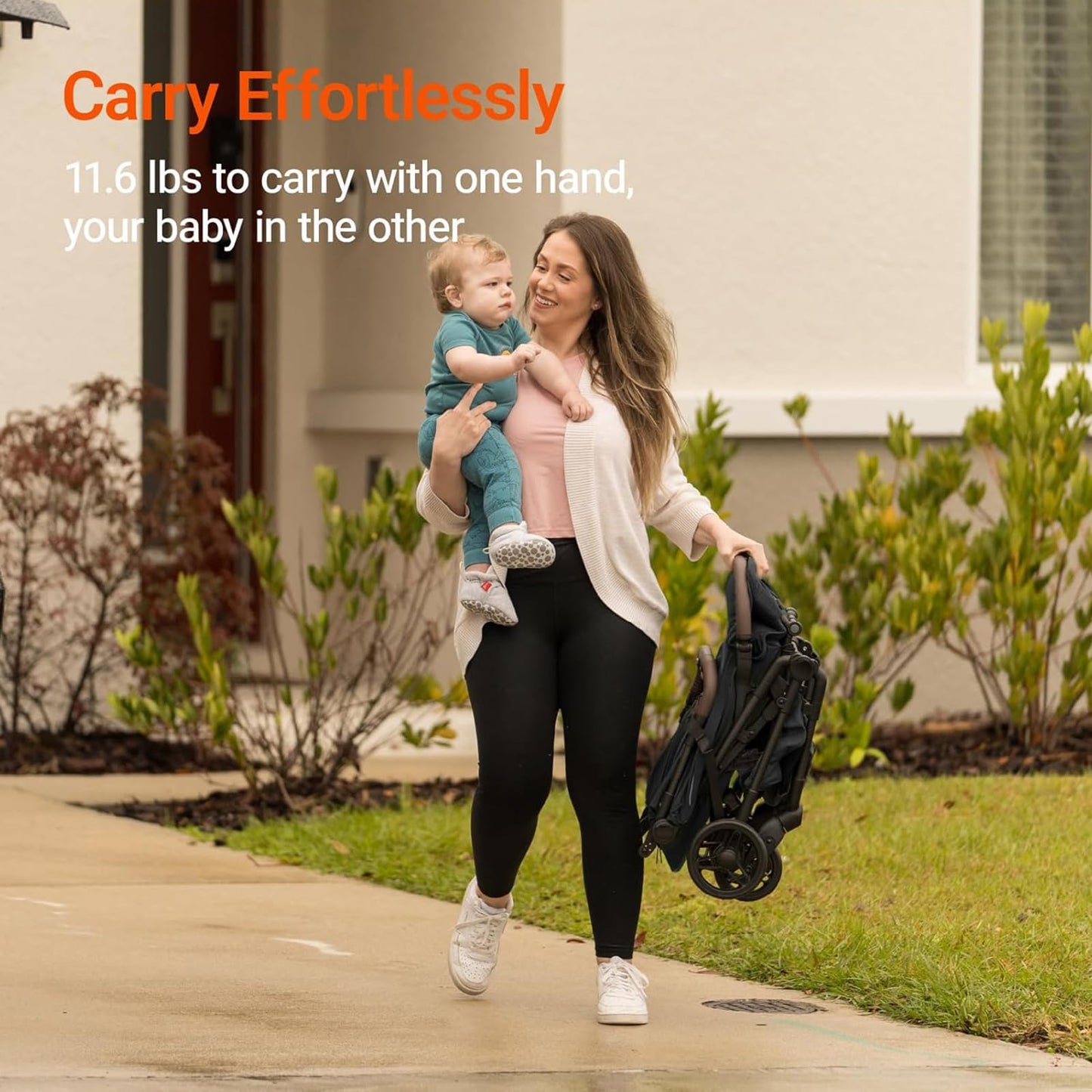 MAMAZING Ultra Air Lightweight Baby Travel Stroller with Carbon Fiber Frame, Compact & Airplane-Friendly, One-Handed Fold, 11.6 lbs, Perfect for Toddlers, Organizer & Cushion Included, Jet