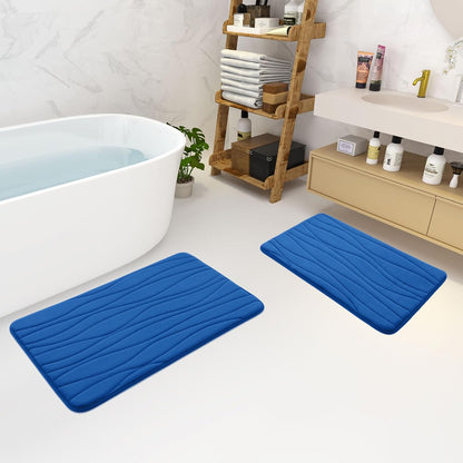 Buganda Memory Foam Bathroom Rug Mat, 30x20, Extra Soft and Absorbent Non-Slip Bath Mats for Bathroom Floor, Tub and