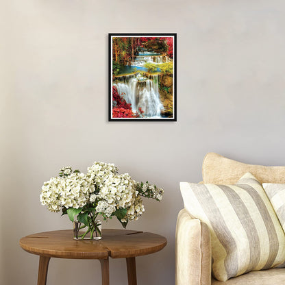 Stalente Diamond Painting Kits for Adults, 10 Pack 5D Diamond Art Kits for Beginners Round Full Drill Diamond Painting for Home Wall Decoration Gift 12×16inch, Landscape Waterfall