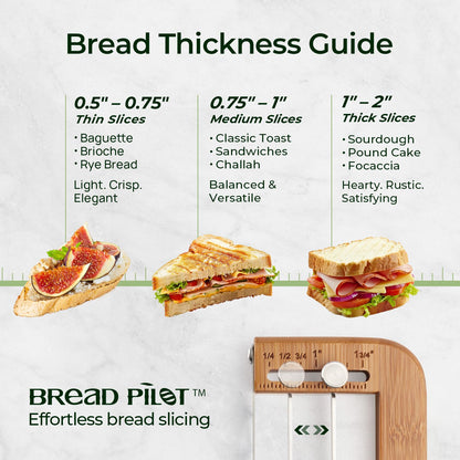 keechee Bread Pilot Adjustable Bread Knife – Upgraded Bread Slicer for Homemade & Sourdough Loaves, Serrated Stainless Blade with Precision Thickness Guide, Gift for Artisan Bakers