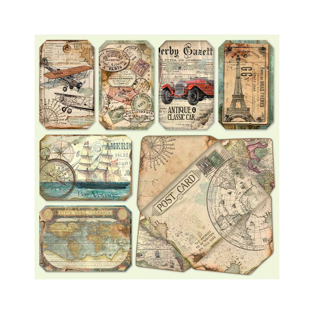 Stamperia Intl Scrapbooking Paper, Multi-Colored 10 Pack
