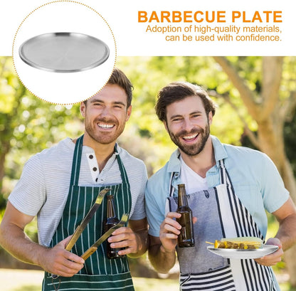 Kichvoe Stainless Steel Pizza Pan, 8 Inch Round Baking Sheet, Crisper Pan for Pizza Pie
