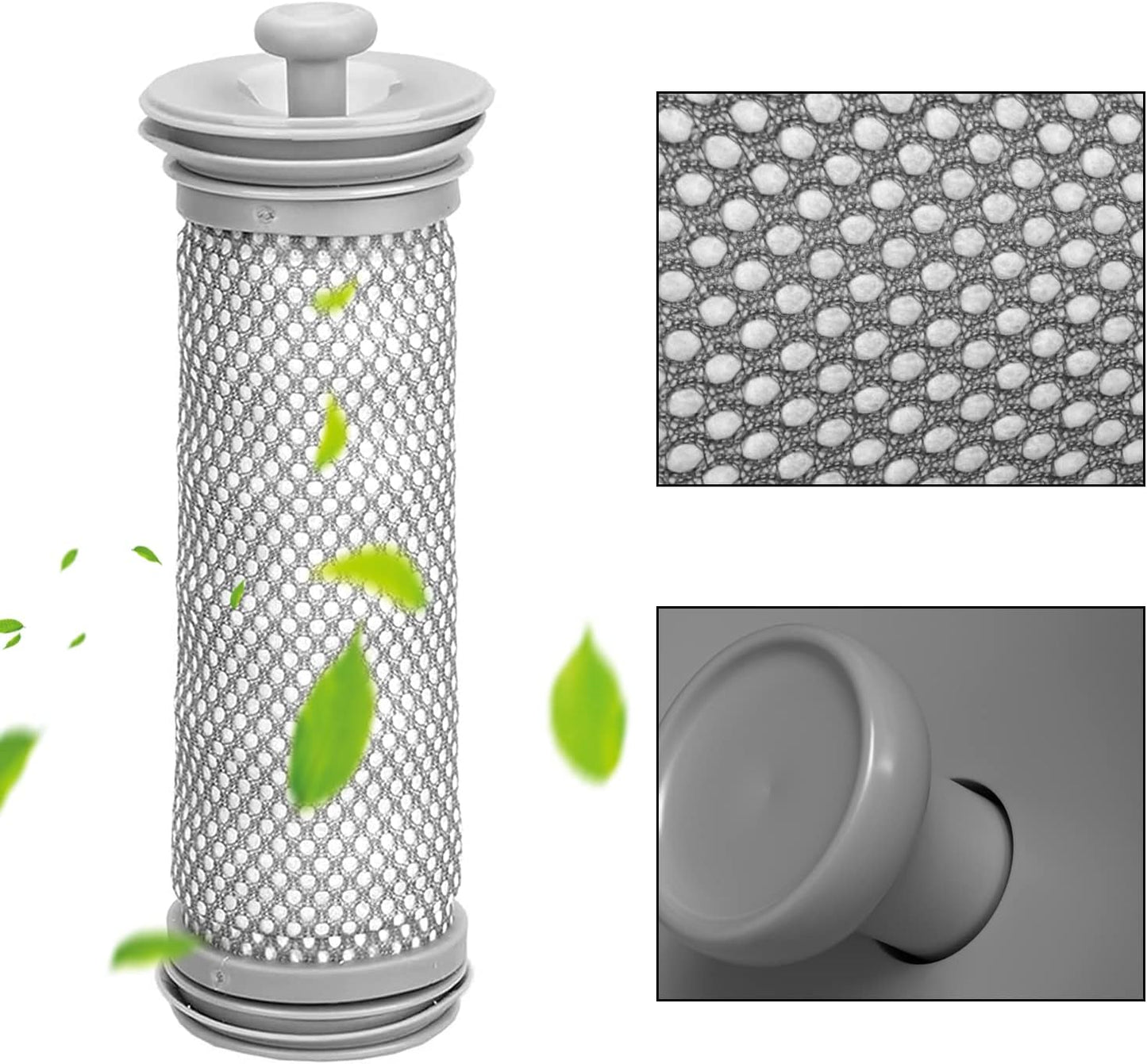 SaferCCTV Replacement Filter Compatible with Tineco A10 A11 Hero/Master Vacuum Cleaner 2 Pack Pre Filter with Roller