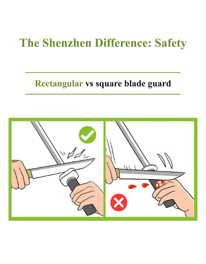 Shenzhen Knives White Ceramic Knife Sharpener Honing Rod: Best Professional Knife Sharpening Tool.12 Inch Honing Stick, Ceramic Honing Rod for Chef's Knife and Kitchen Knife