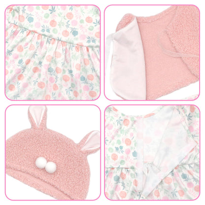 Reborn Doll Clothes for 20-22 Inch Dolls, 3 Sets 20 Inch Baby Doll Clothes Accessories 10 Pcs with Dress Coat Outfits, Headbands, Socks, Top and Pants for 20"- 22" Baby Dolls