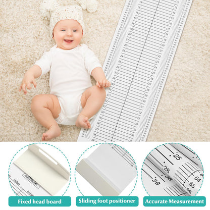 iplusmile Baby Height Measuring Mat, Infantometer Height Chart for Newborns, Toddlers, and Infants Growth Chart for Pediatrician & Home Use & Visits, 52" Long