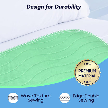 Skiennix 24” x 24” Extra Heavy Absorbency Washable Underpads - Waterproof Incontinence Bed Pads for Adults & Dogs