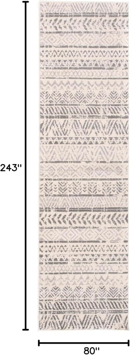 2'7" 8' Rugshop Geometric Boho Perfect for high Traffic Areas of Your Living Room,Bedroom,Home Office,Kitchen Runner