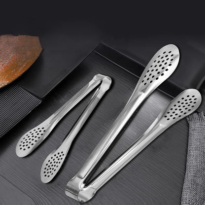 4 Pack Buffet Tongs - Stainless Steel Serving Tongs, 7 Inch and 9 Inch Serving Utensils
