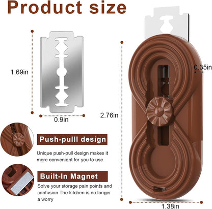 Sis-YaoLan 5 Bread Lame Dough Scoring Knife, Bread Scoring Tool,Upgraded Retractable & Magnetic Design, Anti-Slip