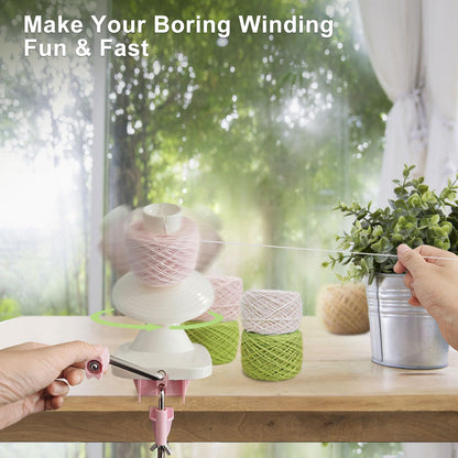 Yarn Ball Winder for Crocheting: Yarn Winder for Crocheting & Yarn Spinner for Knitting Hand Operated