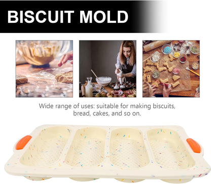 PRETYZOOM Silicone Baguette Mold, Non-stick French Bread Baking Pan, Household Bread Mould, Multipurpose Baking Tool